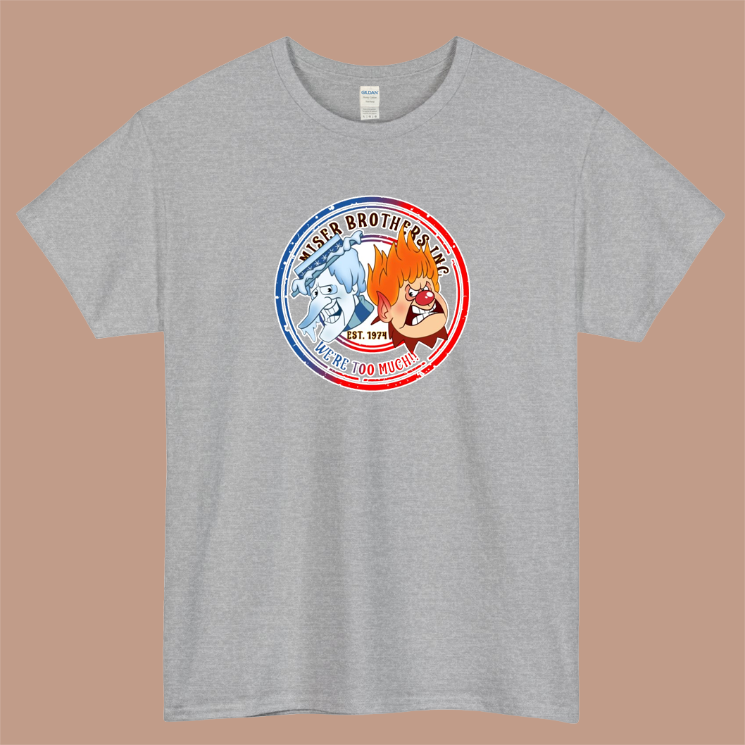Snow Miser Vs Heat Miser Logo Mens Unisex Short Sleeve T-Shirt Size S-3XL - P