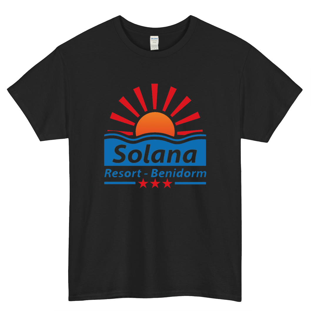 Solana Resort Benidorm Logo Mens Unisex Short Sleeve T-Shirt Size S-3XL - P