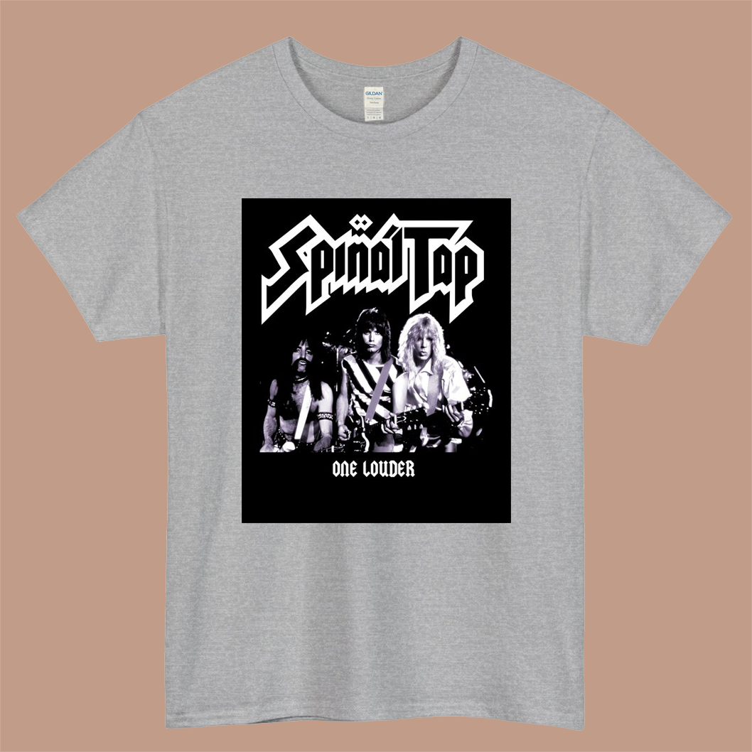 Spinal Tap Band One Lauder Logo Mens Unisex Short Sleeve Gray T-Shirt Size S-3XL