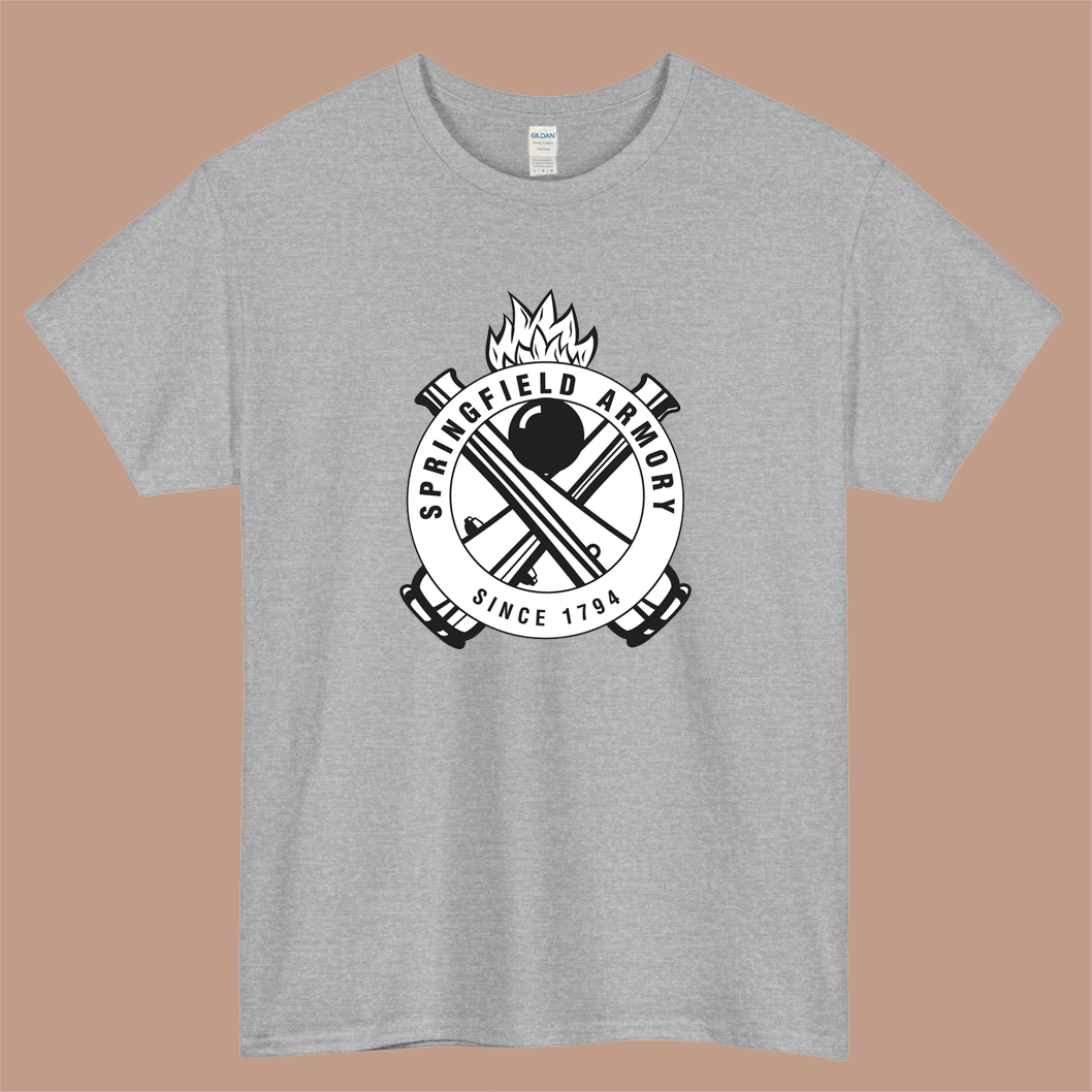 Springfield Armory Logo Mens Unisex Short Sleeve T-Shirt Size S-3XL