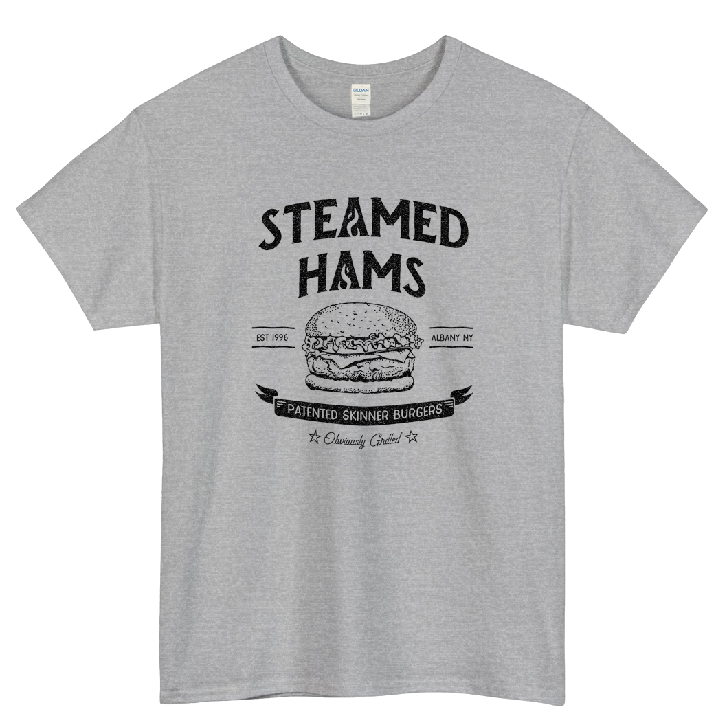 Steamed Hams Logo Mens Unisex Short Sleeve T-Shirt Size S-3XL - P