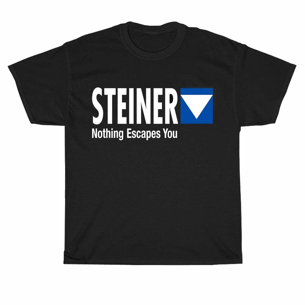 Steiner Nothing Escapes You Binocular Hunting Gun Scope Logo Men's Unisex T Shirt Size S to 3XL