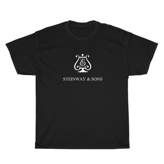 Steinway Sons Logo Men's Unisex T Shirt Size S to 3XL