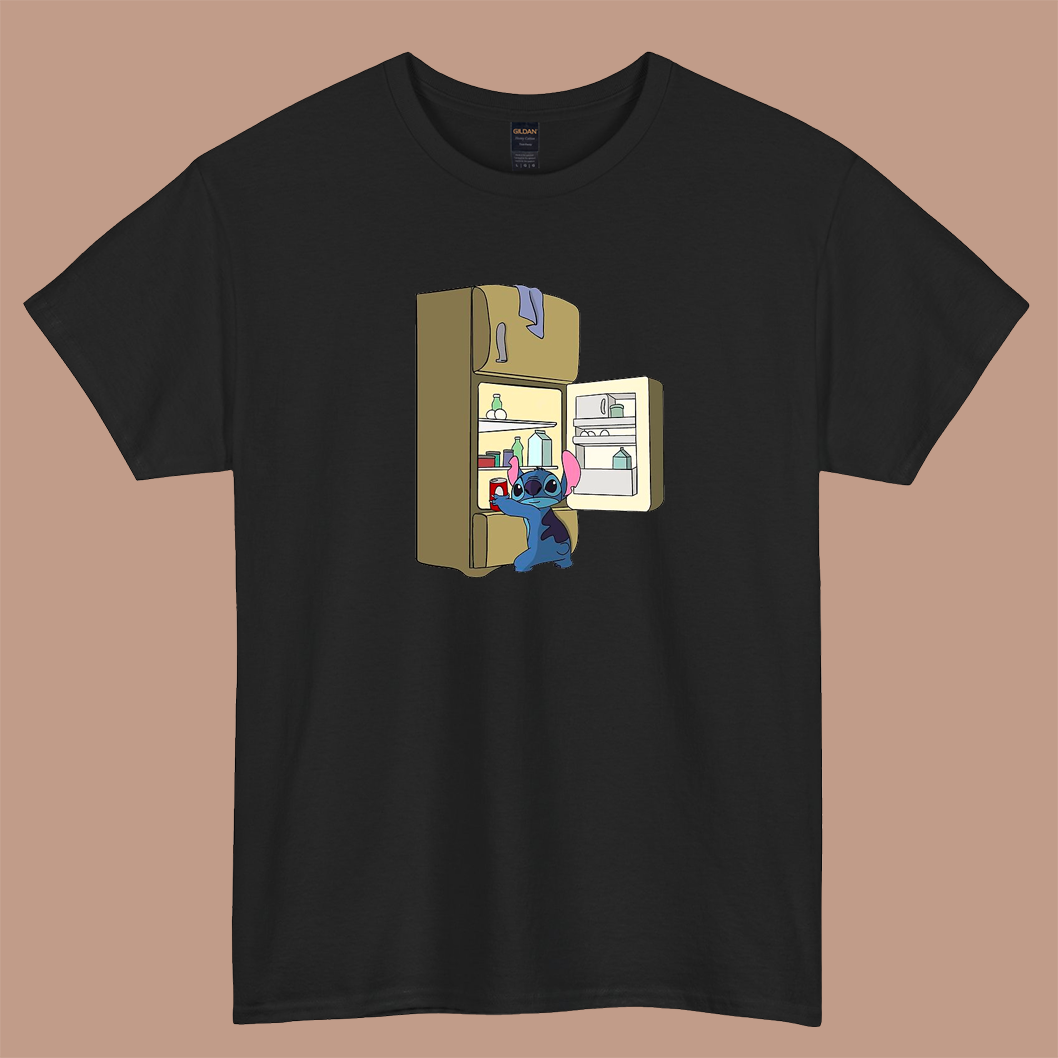 Stitch's Midnight snack logo short sleeve t shirt S-5XL - P
