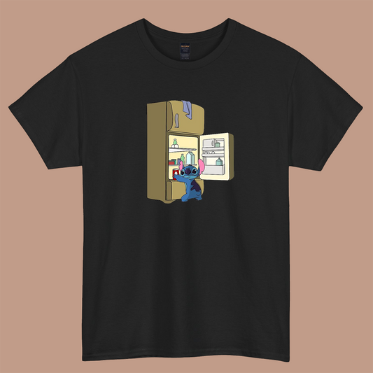 Stitch's Midnight snack  logo short sleeve t shirt S-5XL - P