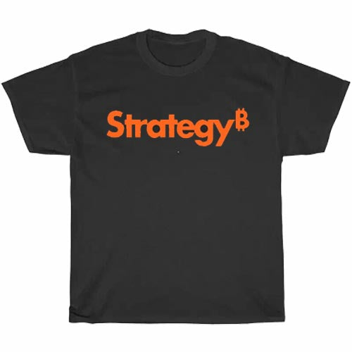 Strategy New Microstrategy Bitcoin Logo Men's Unisex T Shirt Size S to 3XL