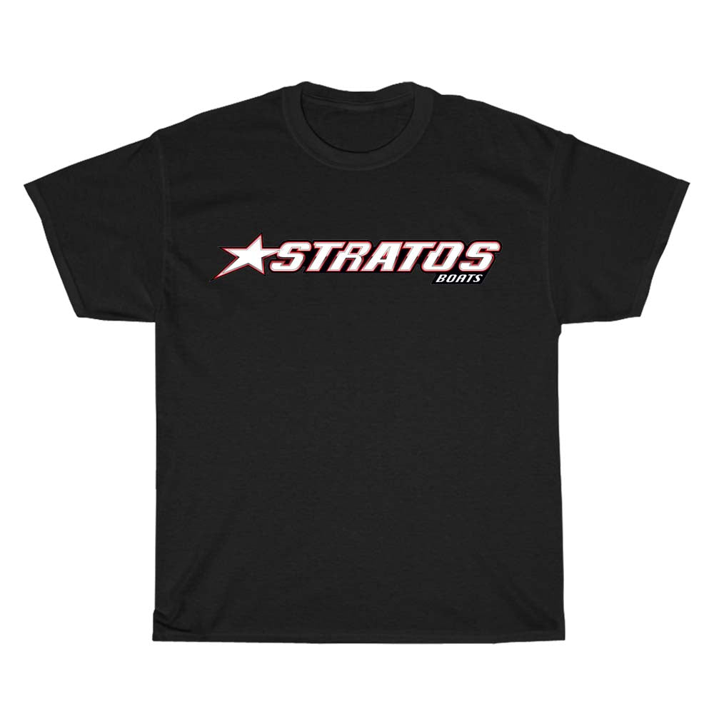 Stratos Boat Powerboat logo257  Men's Unisex T Shirt Size S to 3XL
