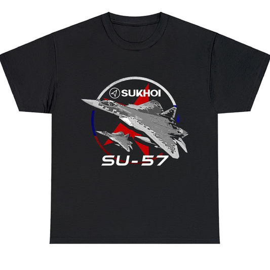 Sukhoi Russian Aircraft Logo Men's Unisex T Shirt Size S to 3XL