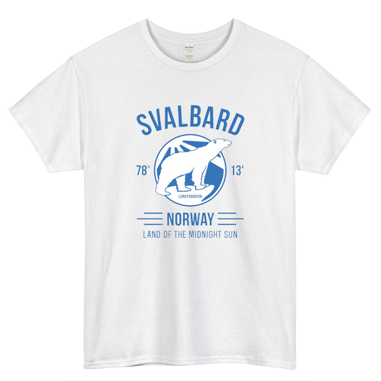 Svalbard Polar Bear Logo Mens Unisex Short Sleeve T-Shirt Size S-3XL - P
