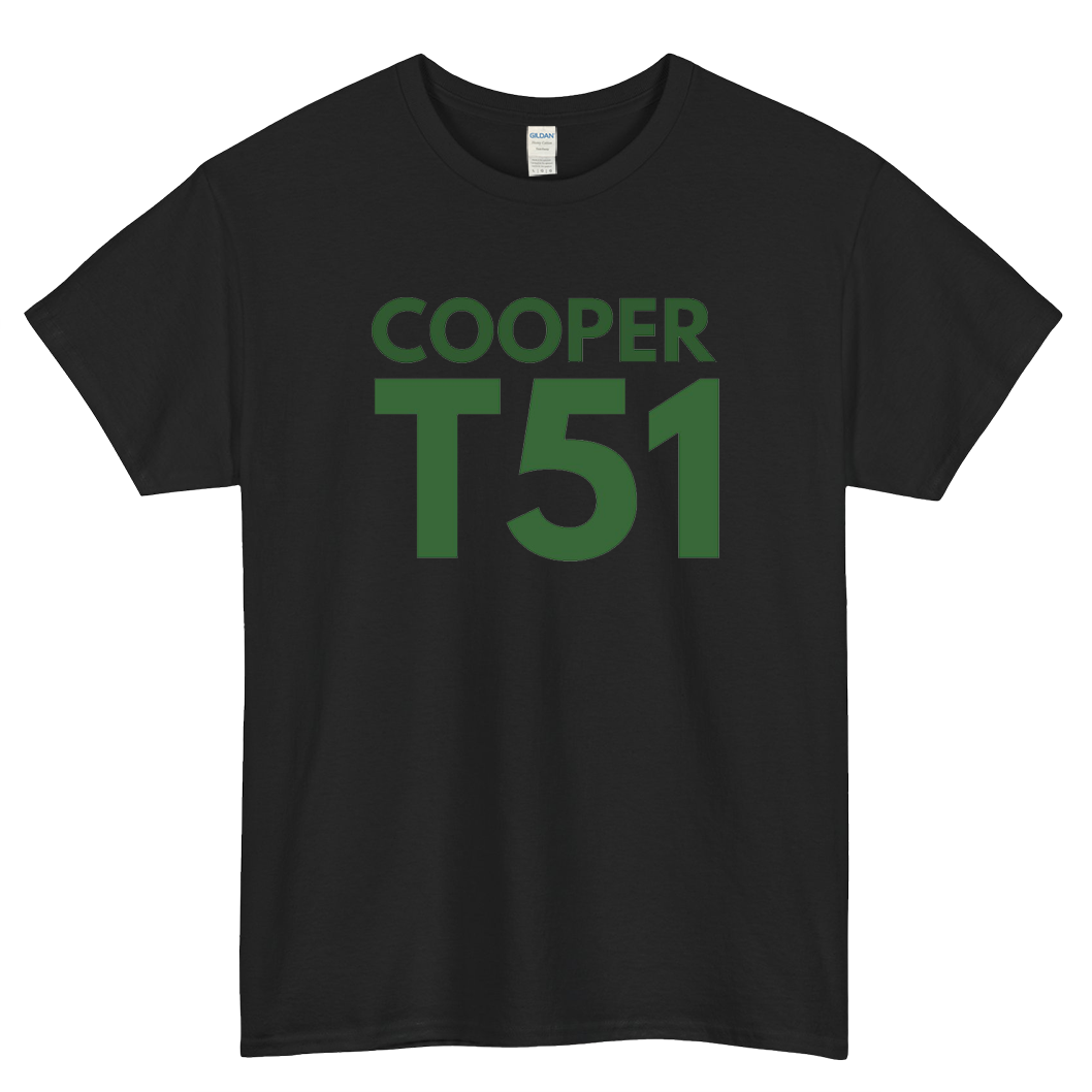 T51 cooper logo SHORTT SLEEVE T SHIRT S- 3XL
