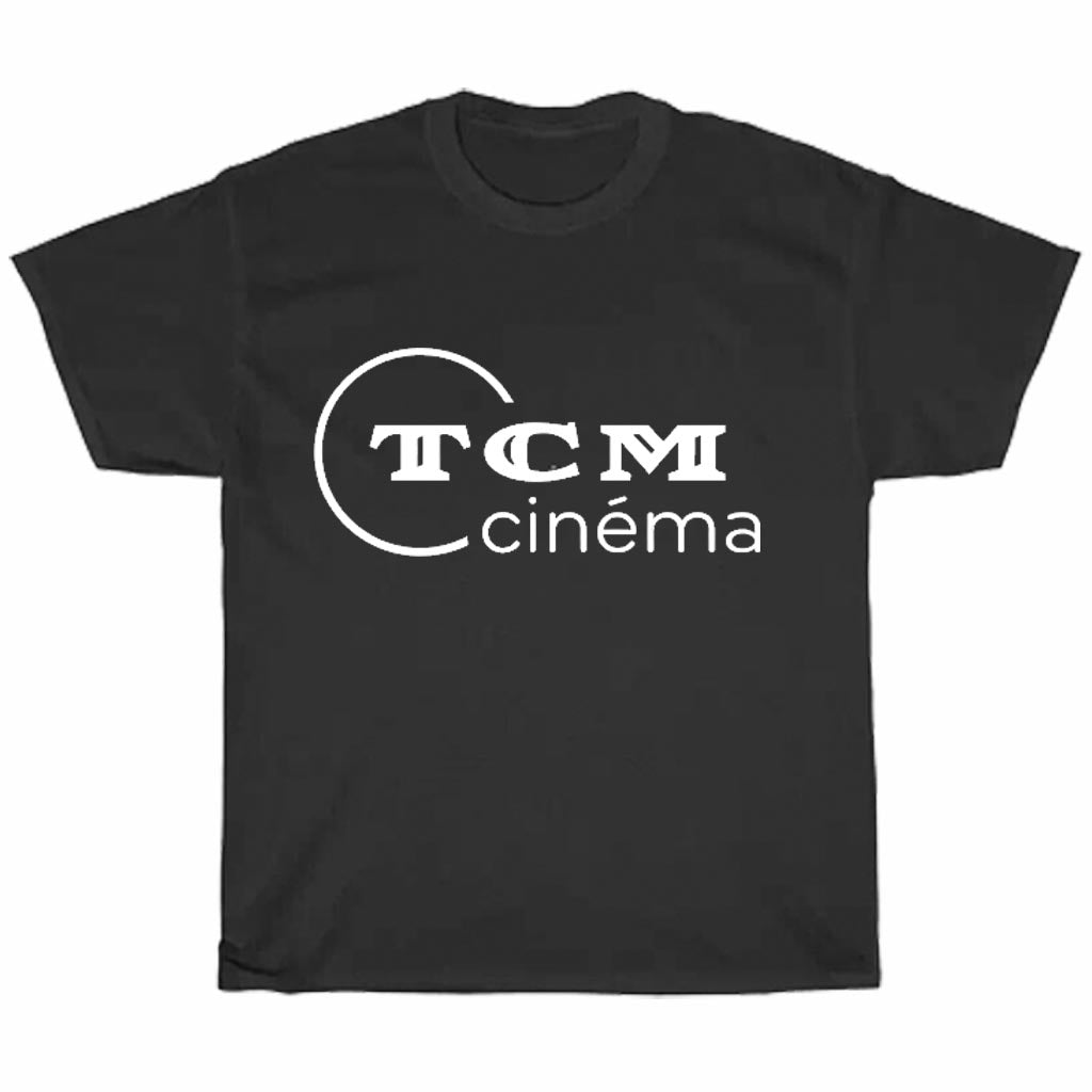 TCM Cinma Classic Movies Turner Logo Men's Unisex T Shirt Size S to 3XL