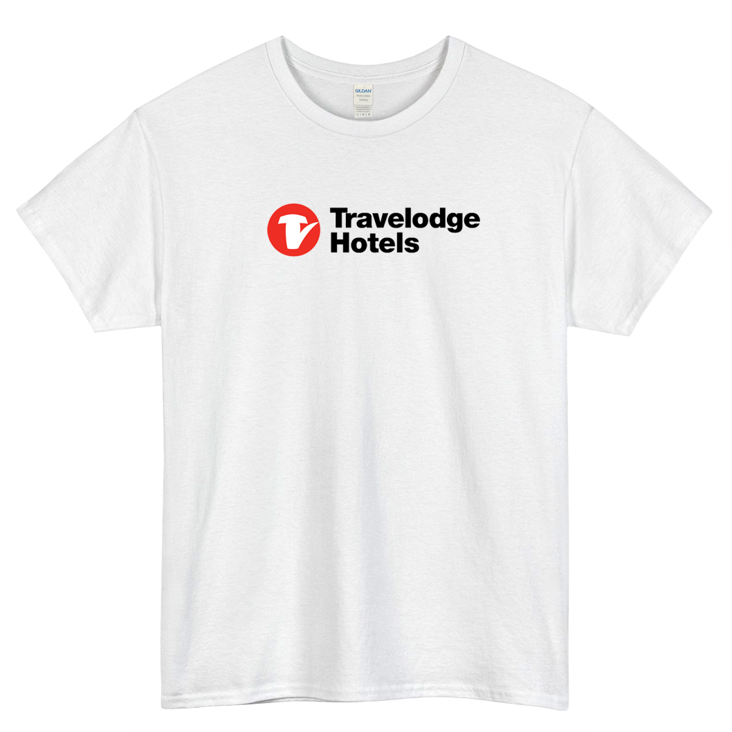 TRAVELODGE HOTEL CHAIN LOGO 1short SLEEVE T SHIRT -P