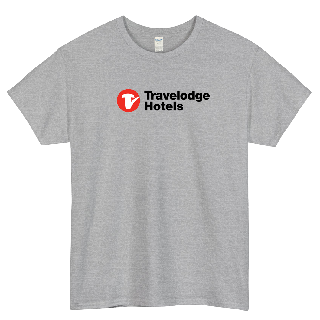 TRAVELODGE HOTEL CHAIN LOGO 1short SLEEVE T SHIRT -P