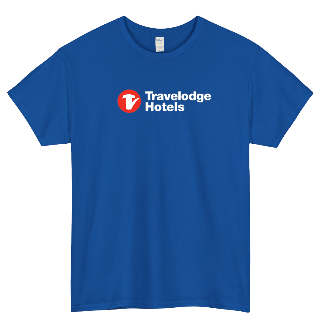 TRAVELODGE HOTEL CHAIN LOGO 1short SLEEVE T SHIRT -P