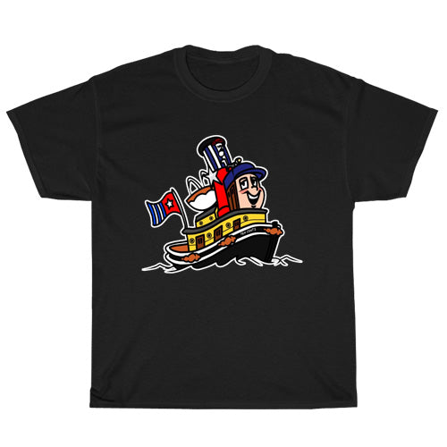 TUGS Logo Mens Unisex Short Sleeve Black T-Shirt Size S-3XL