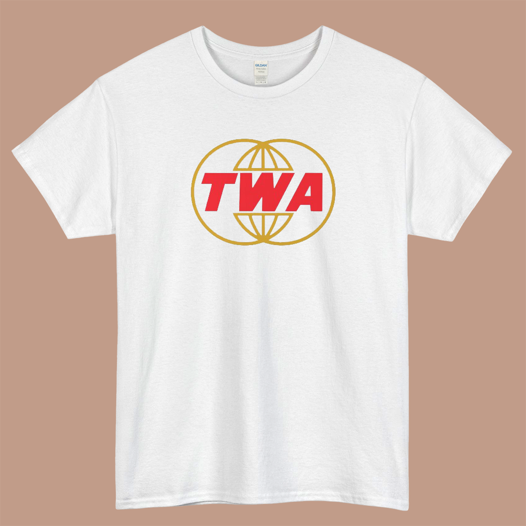 TWA Airlines Logo Mens Unisex Short Sleeve T-Shirt Size S-3XL - P
