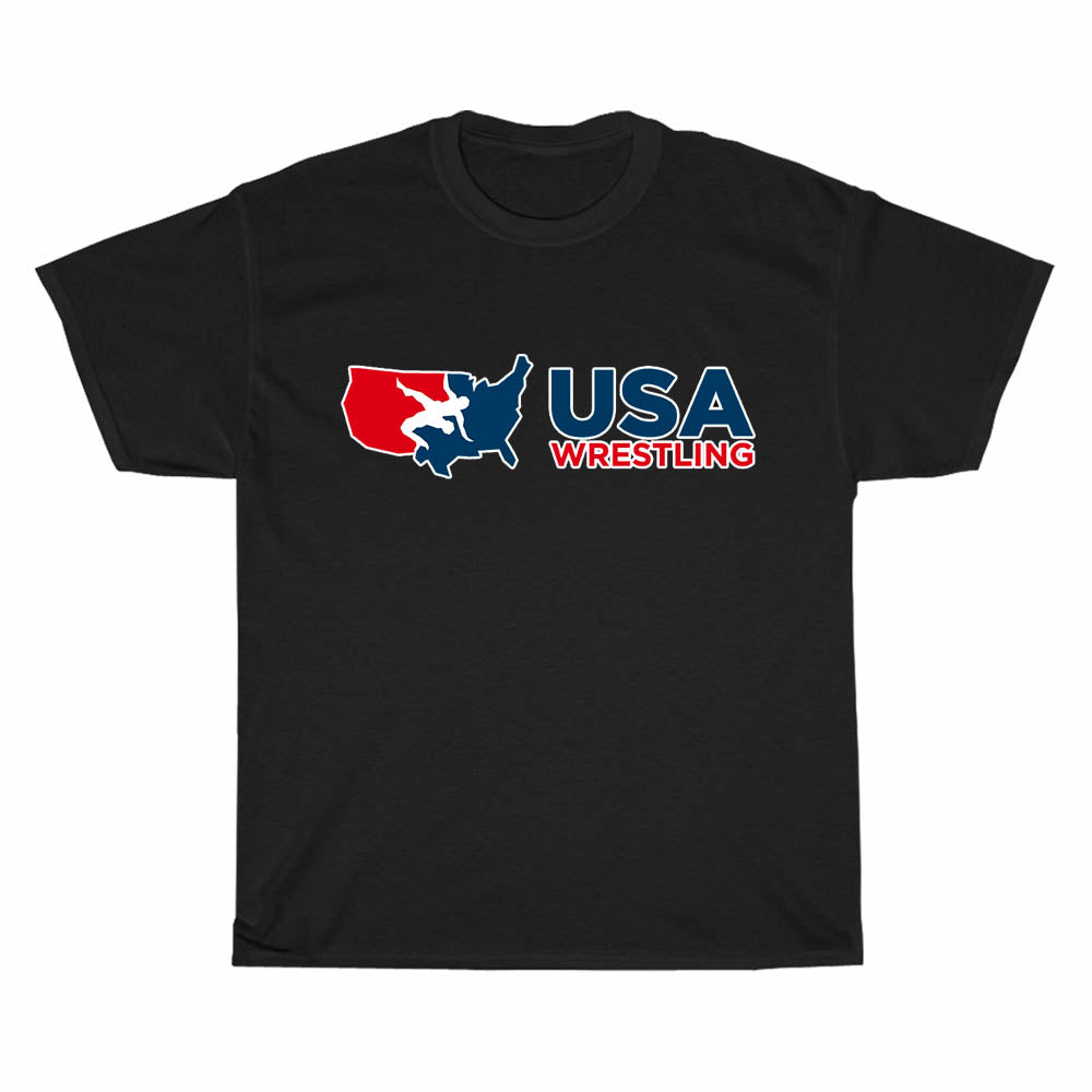Team USA US Wrestling Logo Men's Unisex T Shirt Size S to 3XL