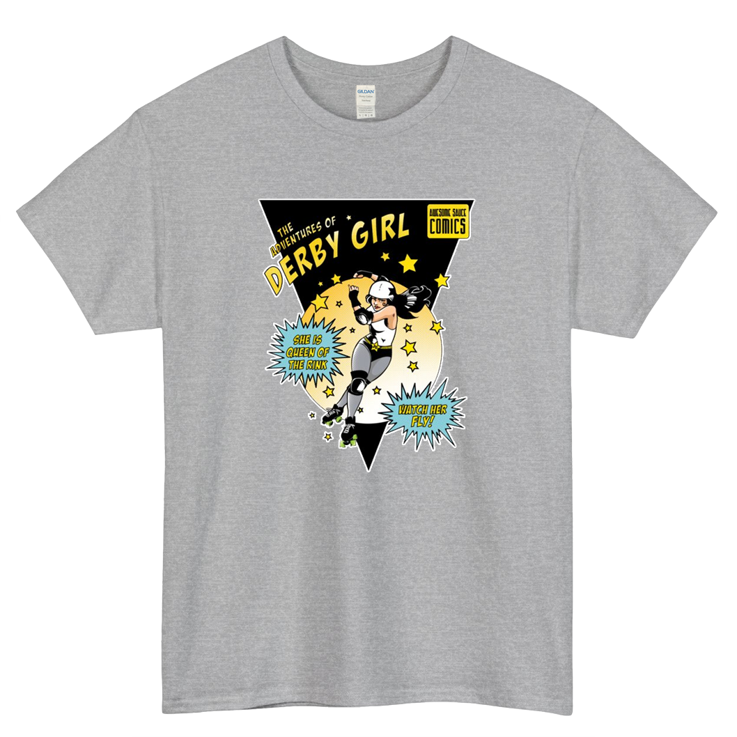 The Adventures of Derby Girl Fitted Logo Mens Unisex Short Sleeve T-Shirt Size S-3XL - P