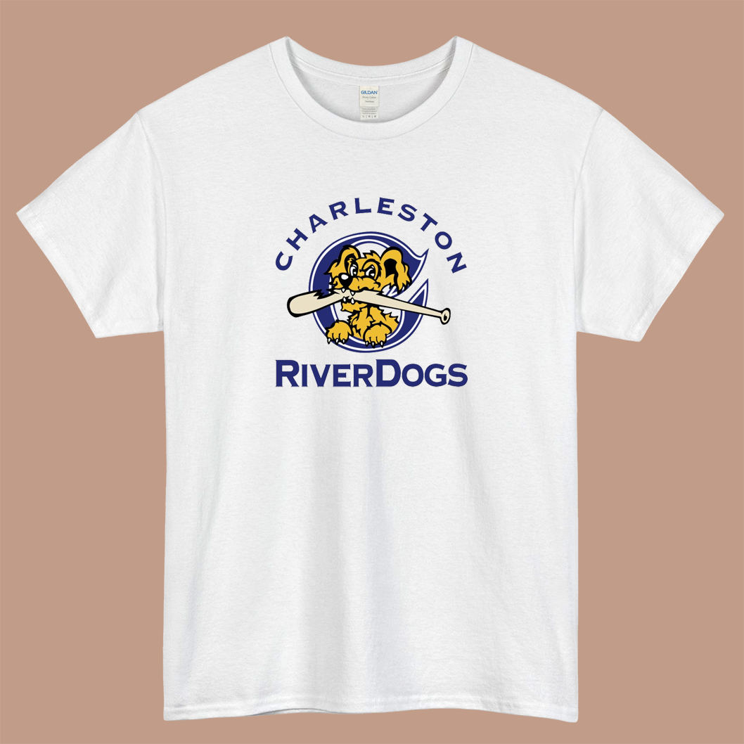 The Charleston RiverDogs Logo Mens Unisex Short Sleeve T-Shirt Size S-3XL - P