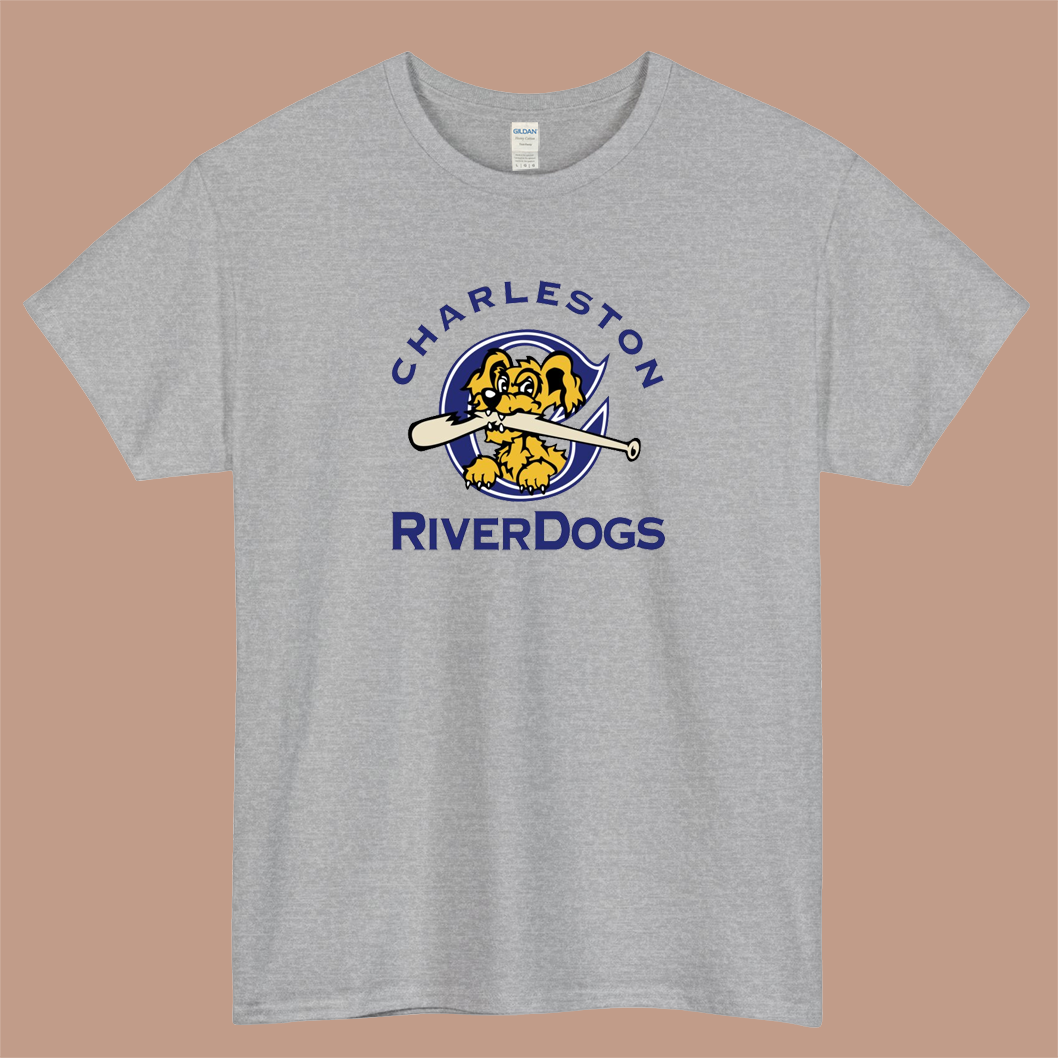 The Charleston RiverDogs Logo Mens Unisex Short Sleeve T-Shirt Size S-3XL - P