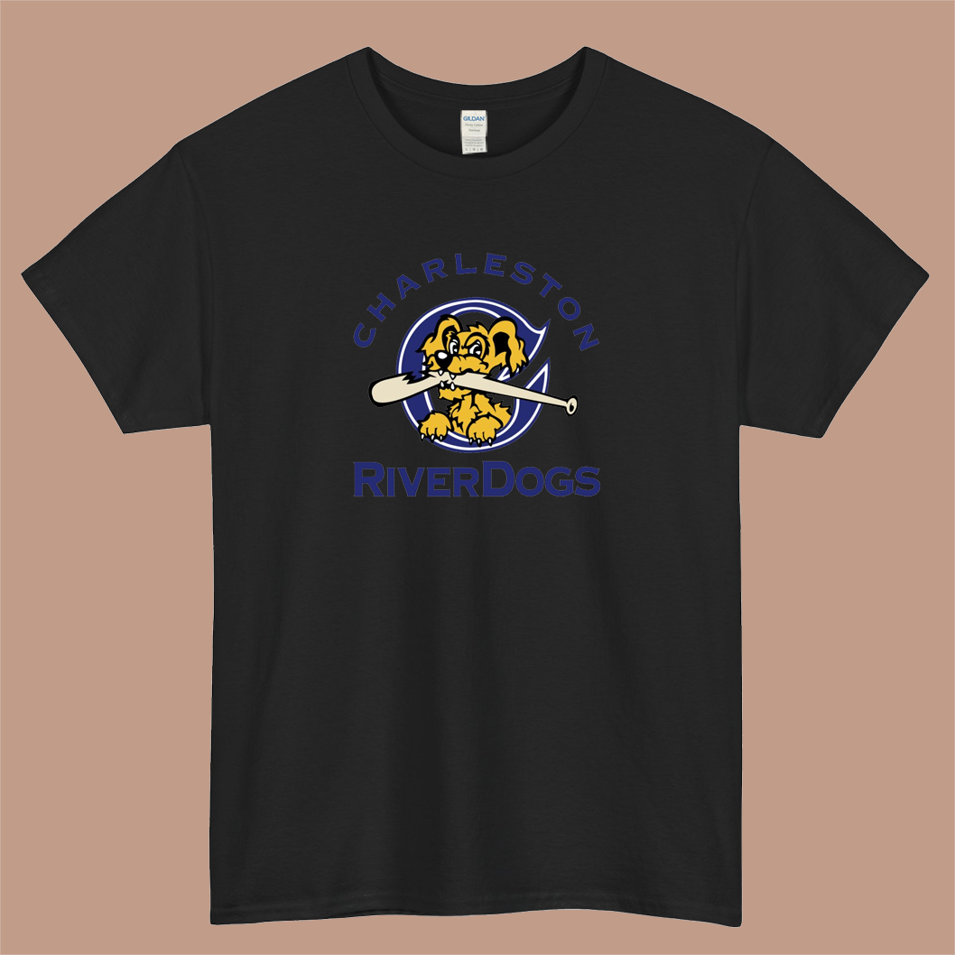 The Charleston RiverDogs Logo Mens Unisex Short Sleeve T-Shirt Size S-3XL - P