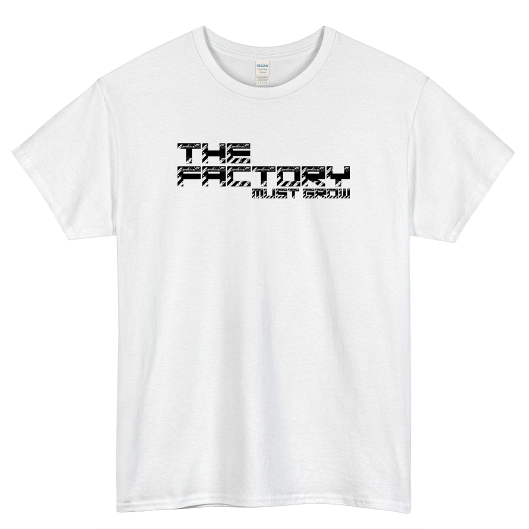 The Factory Must Grow Factorio Logo Mens Unisex Short Sleeve T-Shirt Size S-3XL - P