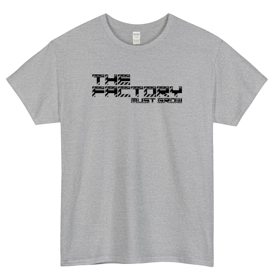 The Factory Must Grow Factorio Logo Mens Unisex Short Sleeve T-Shirt Size S-3XL - P