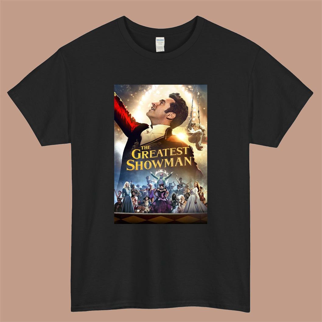 The Greatest Showman movie Logo Mens Unisex Short Sleeve Black T-Shirt Size S-3XL