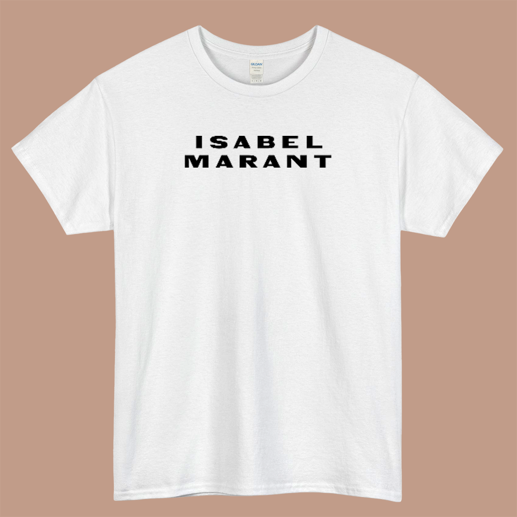 The ISABEL MARANT Logo Mens Unisex Short Sleeve T-Shirt Size S-3XL - P