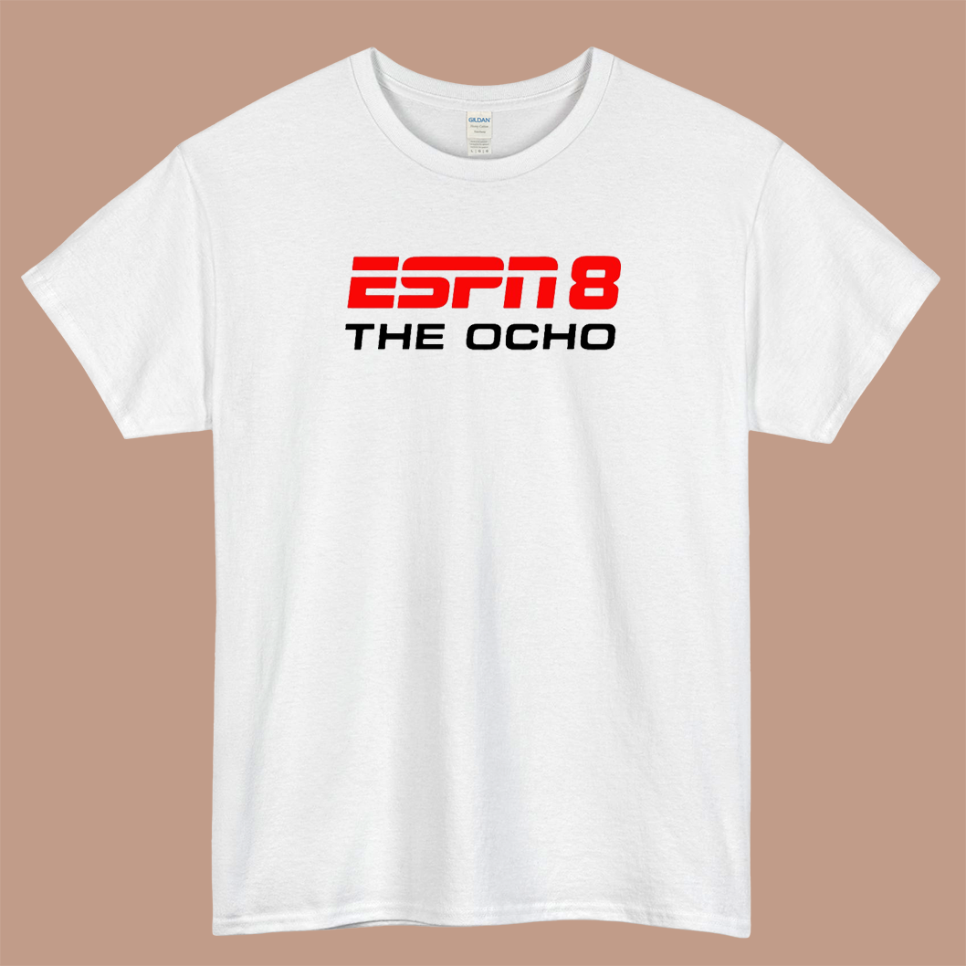 The Ocho ESPN8 Logo Mens Unisex Short Sleeve T-Shirt Size S-3XL - P