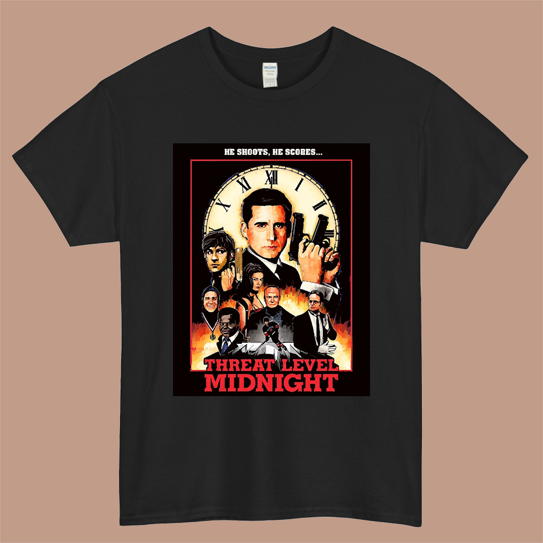 Threat Level Midnight Poster Logo Mens Unisex Short Sleeve Black T-Shirt Size S-3XL