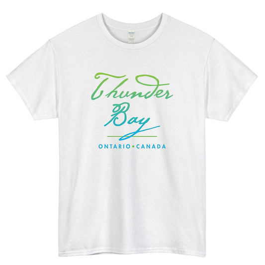 Thunder Bay Ontario Logo Mens Unisex Short Sleeve T-Shirt Size S-3XL - P