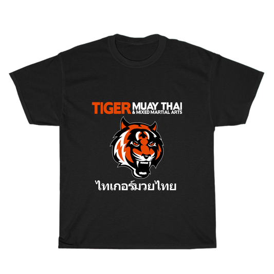 Tiger Muay Thai Logo Men's Unisex T Shirt Size S to 3XL