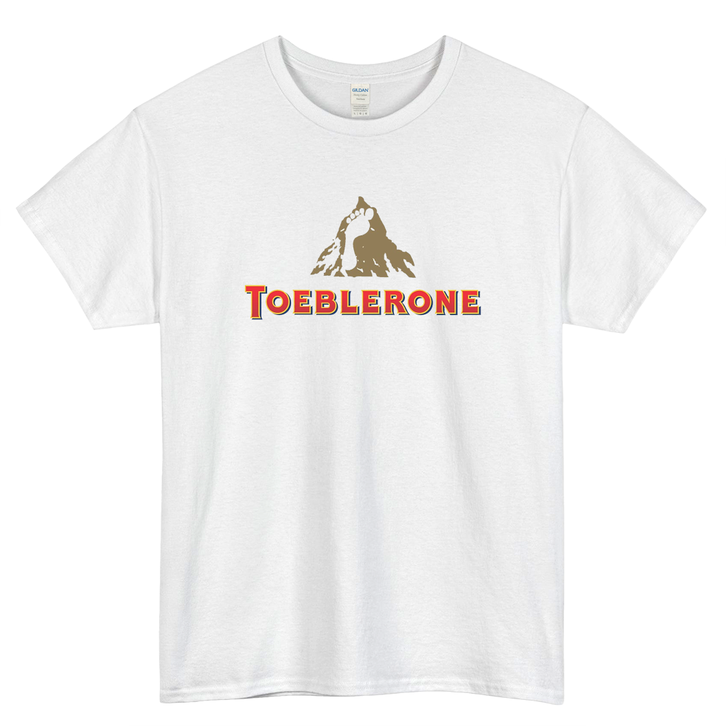 Toeblerone Chocolate Logo Mens Unisex Short Sleeve T-Shirt Size S-3XL - P