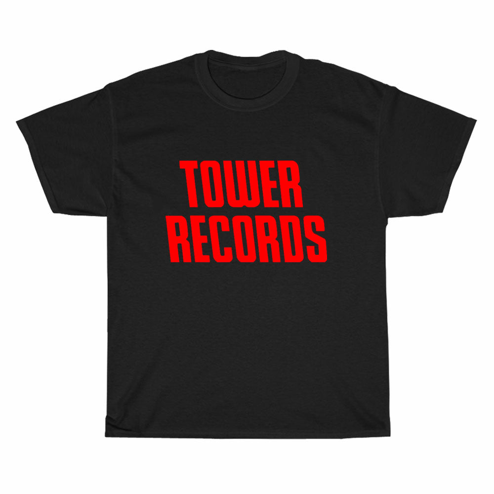 Tower Record music Logo Men's Unisex T Shirt Size S to 3XL