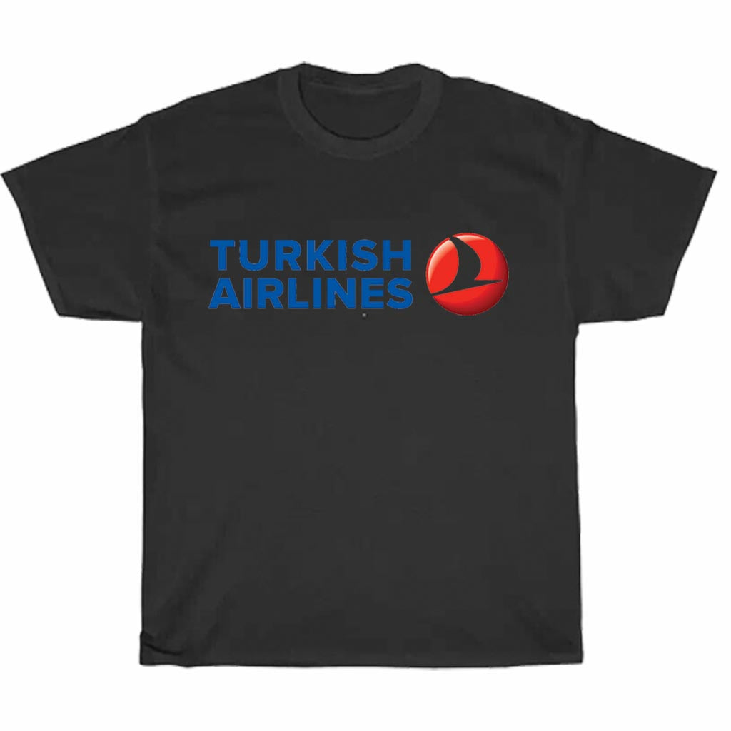 Turkish Airlines Airways Logo Men's Unisex T Shirt Size S to 3XL