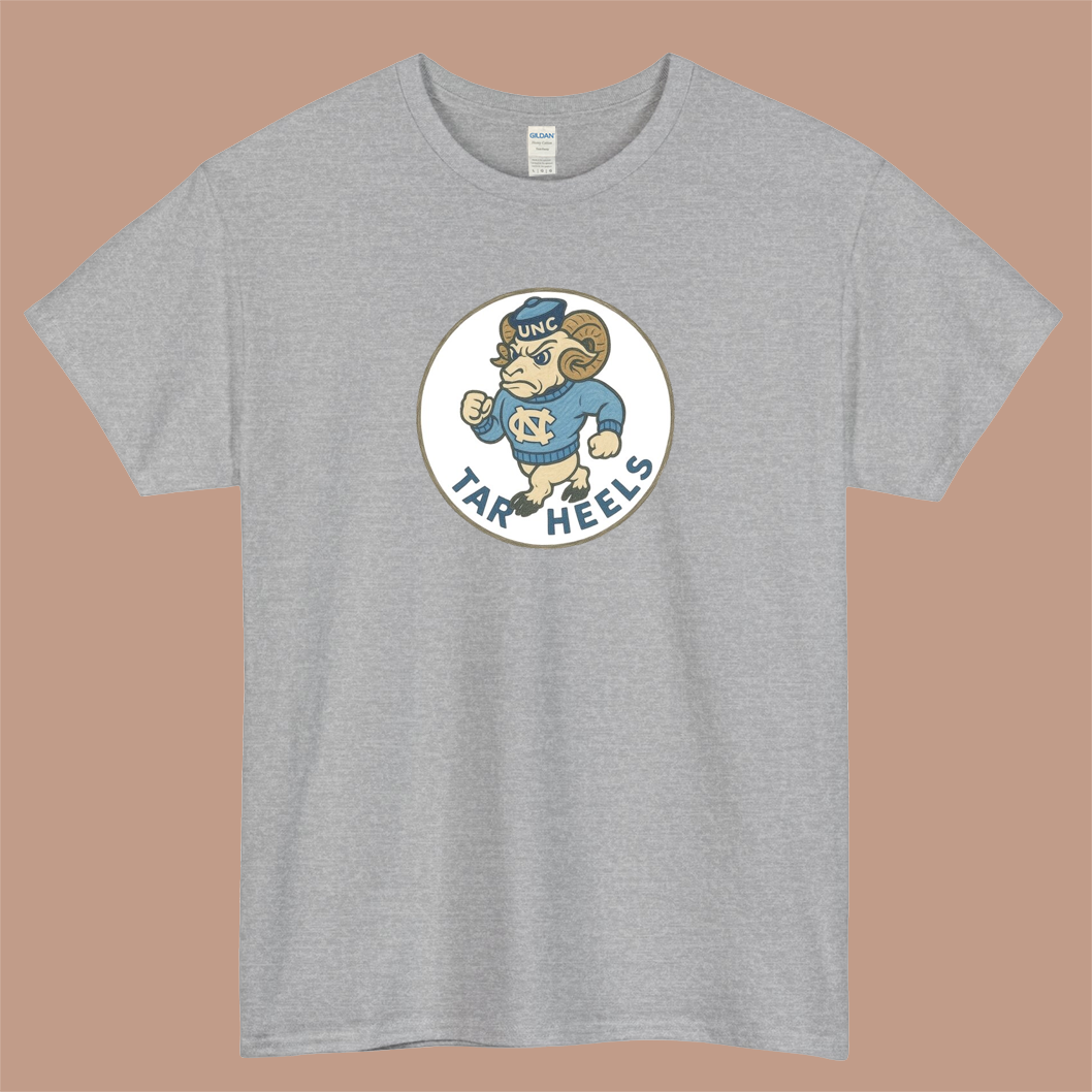 UNC Tar Heels Logo Mens Unisex Short Sleeve T-Shirt Size S-3XL - P