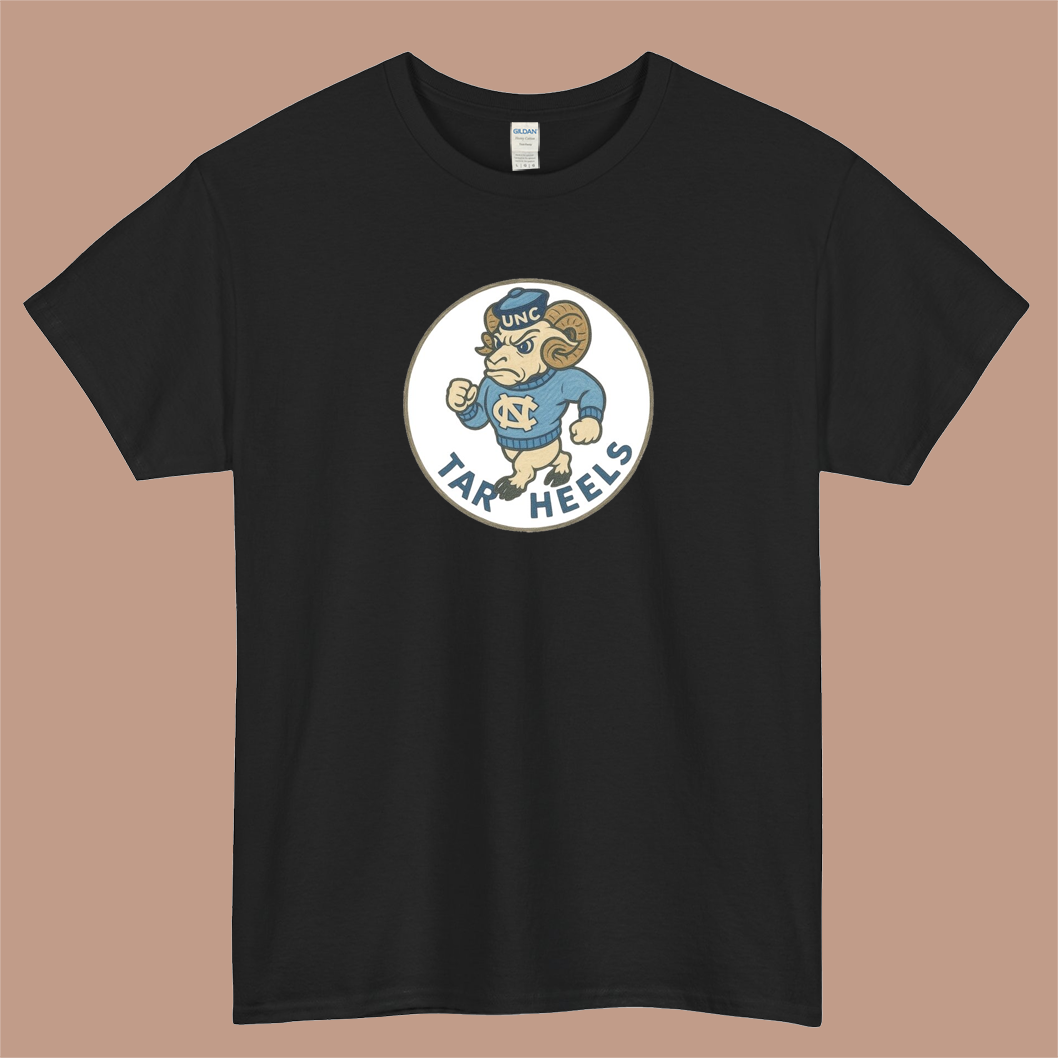 UNC Tar Heels Logo Mens Unisex Short Sleeve T-Shirt Size S-3XL - P