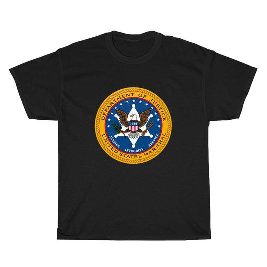 US Marshal Logo Men's Unisex T Shirt Size S to 3XL
