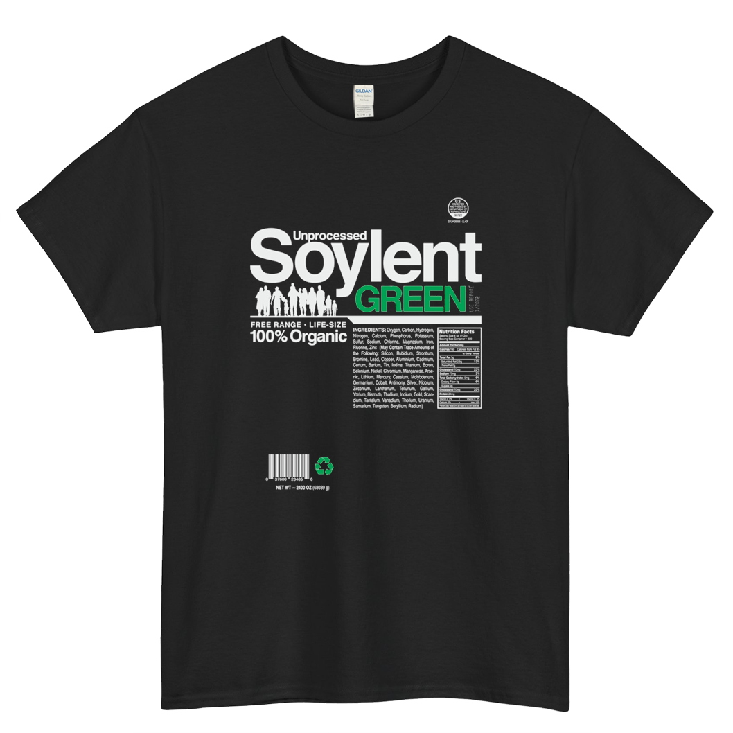 Unprocessed Soylent Green Logo Mens Unisex Short Sleeve T-Shirt Size S-3XL - P
