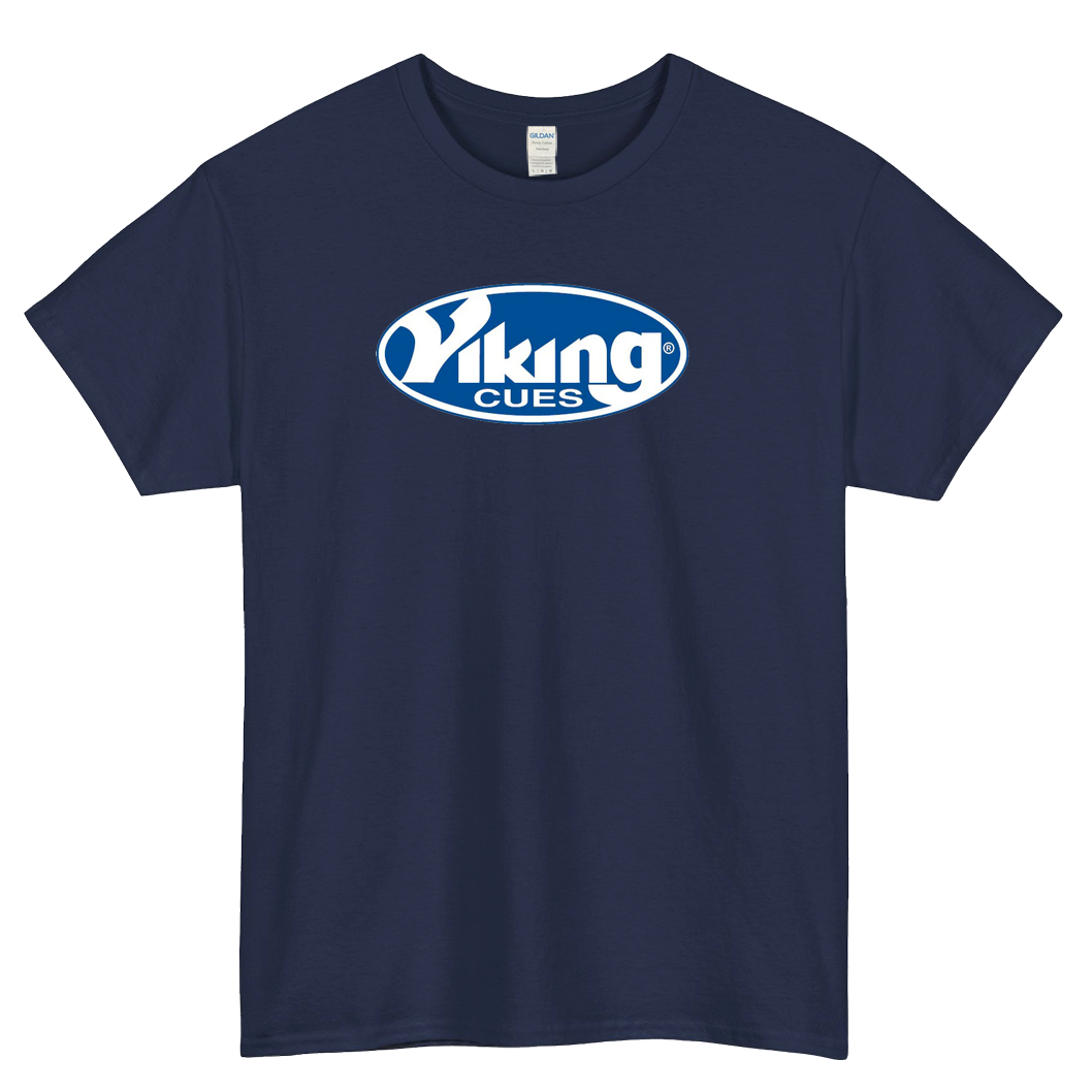 VIKING POOL CUES BILLIARDS LOGO short SLEEVE T SHIRT -P
