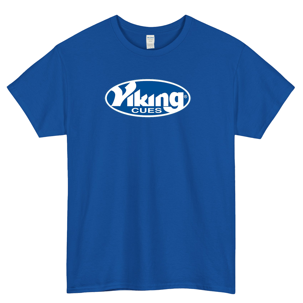 VIKING POOL CUES BILLIARDS LOGO short SLEEVE T SHIRT -P