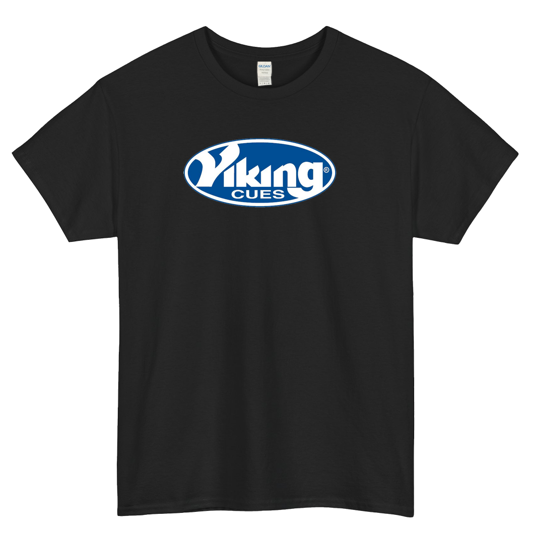 VIKING POOL CUES BILLIARDS LOGO short SLEEVE T SHIRT -P