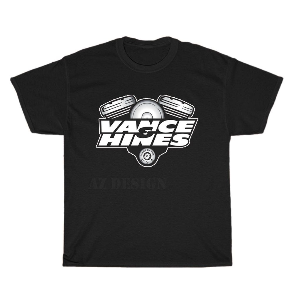 Vance & Hines Motorcycle Logo Men's Unisex T Shirt Size S to 3XL