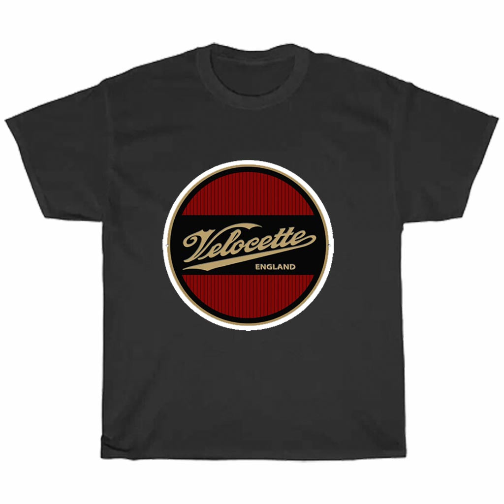 Velocette motorcycles England Racing Logo Men's Unisex T Shirt Size S to 3XL