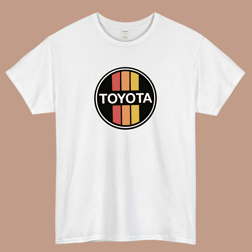 Vintage 70s TOYOTA cars Logo Mens Unisex Short Sleeve T-Shirt Size S-3XL - P