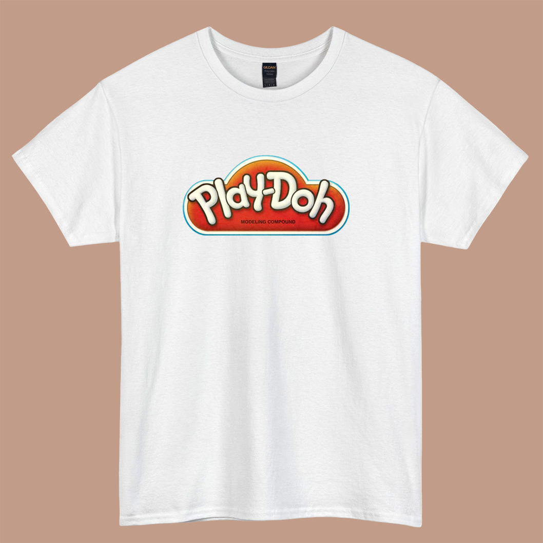 Vintage Play-Doh logo short sleeve t shirt S-3XL -P