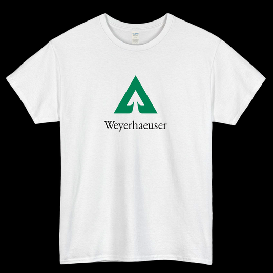 WEYERHAEUSER WOOD TIMBER LOGO short SLEEVE T SHIRT -P