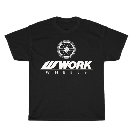 WORK Wheels Racing Logo Men's Unisex T Shirt Size S to 3XL