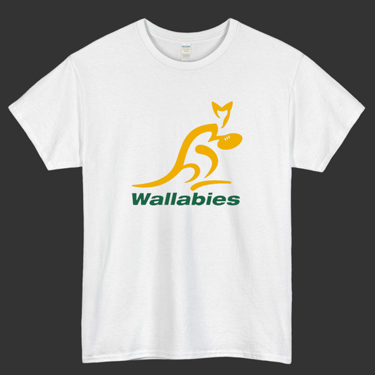 Wallabies Yellow Logo Mens Unisex Short Sleeve T-Shirt Size S-3XL - P